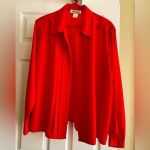 Red ladies button down too